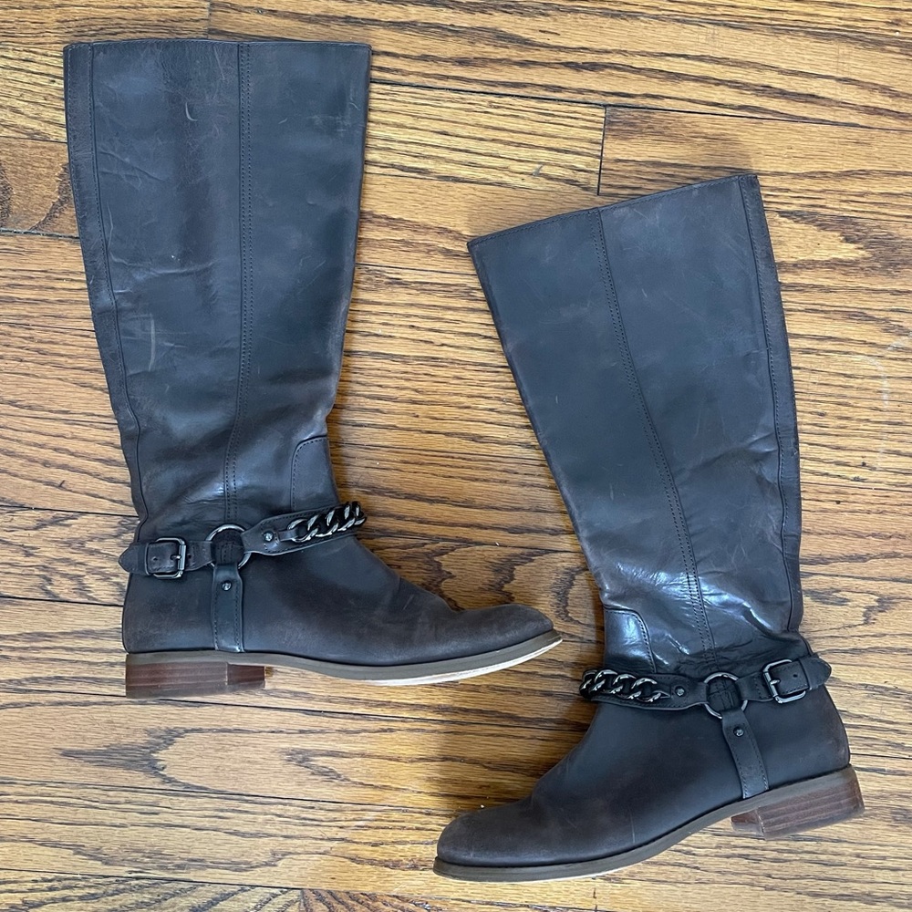 Coach Mabel tall brown boots